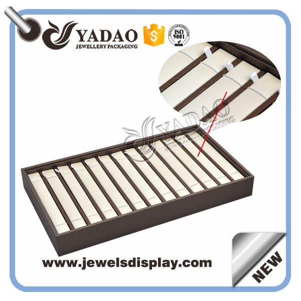 вертикальный дисплей ювелирных изделий лоток дисплей деревянный лоток дисплей браслет резинок закрепить браслет на драгоценности дисплея вставки