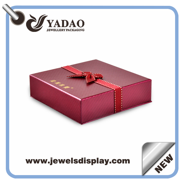 wholesale logo printed custom made paper jewelry box