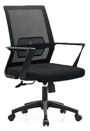 Newcity 1249B Economic Office Chair Swivel Mesh Chair Tilt & Lock Mechanism Middle Back Staff Chair 45kgs Original Foam BIFMA Standard 50mm Nylon Castor Supplier Foshan China