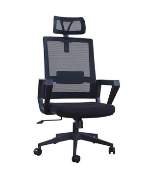 NewCity 511A经济旋转网椅85毫米黑色Gaslift网状椅倾斜和锁机构高背椅Bifma标准供应商Foshan China