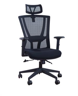 Newcity 602A Economic Swivel Mesh Chair Black Gaslift Mesh Chair Tilt & Lock Mechanism High Back Manager Chair BIFMA Standard Nylon Castor Supplier Foshan China