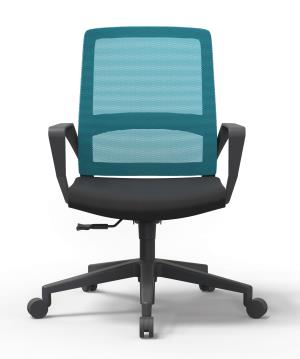 Newcity 1371B Economic Office Chair Swivel Mesh Chair Tilt & Lock Mechanism Middle Back Staff Chair 45kgs Original Foam Mesh Chair BIFMA Standard Nylon Castor Supplier Foshan China