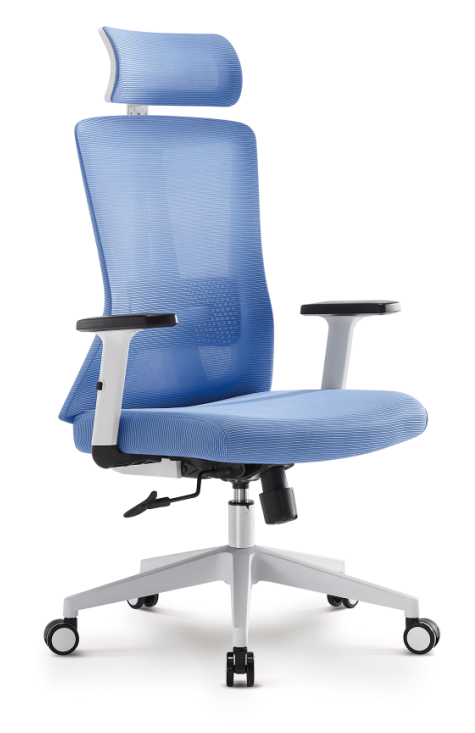 Newcity 1528A多功能安全锁定底盘网椅高端经理网椅热销现代网椅带头枕网椅中国佛山质保5年