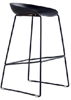 Newcity 339 Hot Selling Fashion Chair High Quality Cafe Restaurant  Chair High Leg Chair Modern European Style Bar Chair Restaurant Furniture Metal Frame Bar Stool Chinese Wholesale Foshan