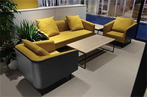 Newcity S-1035 صالون بسيط الحديثة مكتب صوفا عالية الكثافة رغوة وبوليستر مكتب صوفا مكتب التنفيذي أريكة 5 سنوات الضمان مزود فوشان الصين