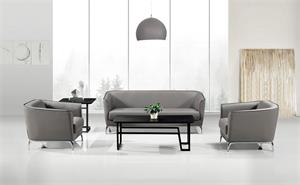 Newcity S-827 غرفة المعيشة مكتب أريكة صالة مكتب بسيط الحديثة أريكة مزيج الجلود. بو أو النسيج التفاوض الاستقبال أريكة 5 سنوات الضمان عالية الكثافة رغوة المورد فوشان الصين