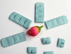 Крючок из нейлонового бюстгальтера с ушками из нержавеющей стали для изготовления бюстгальтера