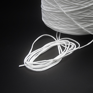 Bande élastique ronde pour boucle d'oreille ronde de masque médical jetable