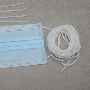 Bande élastique ronde pour boucle d'oreille ronde de masque médical jetable