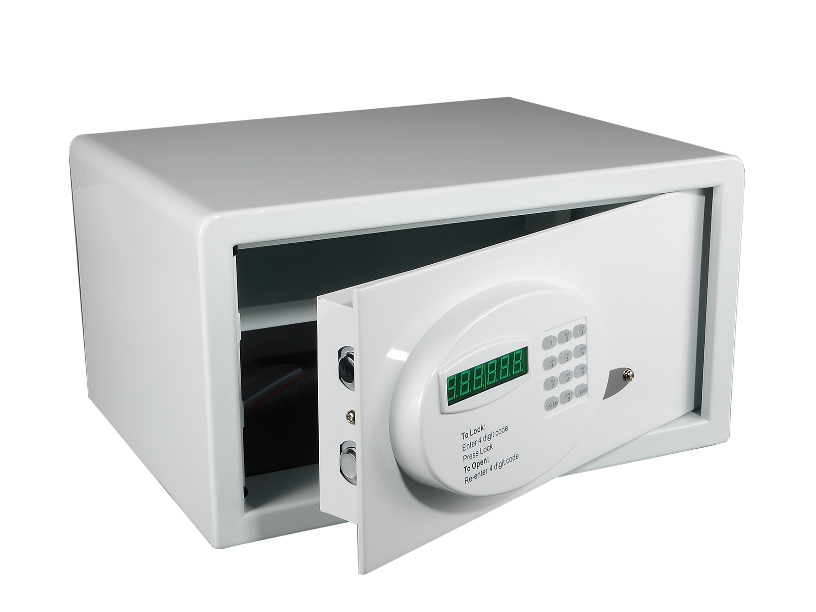 Keyless access electronic lock hotel room safes