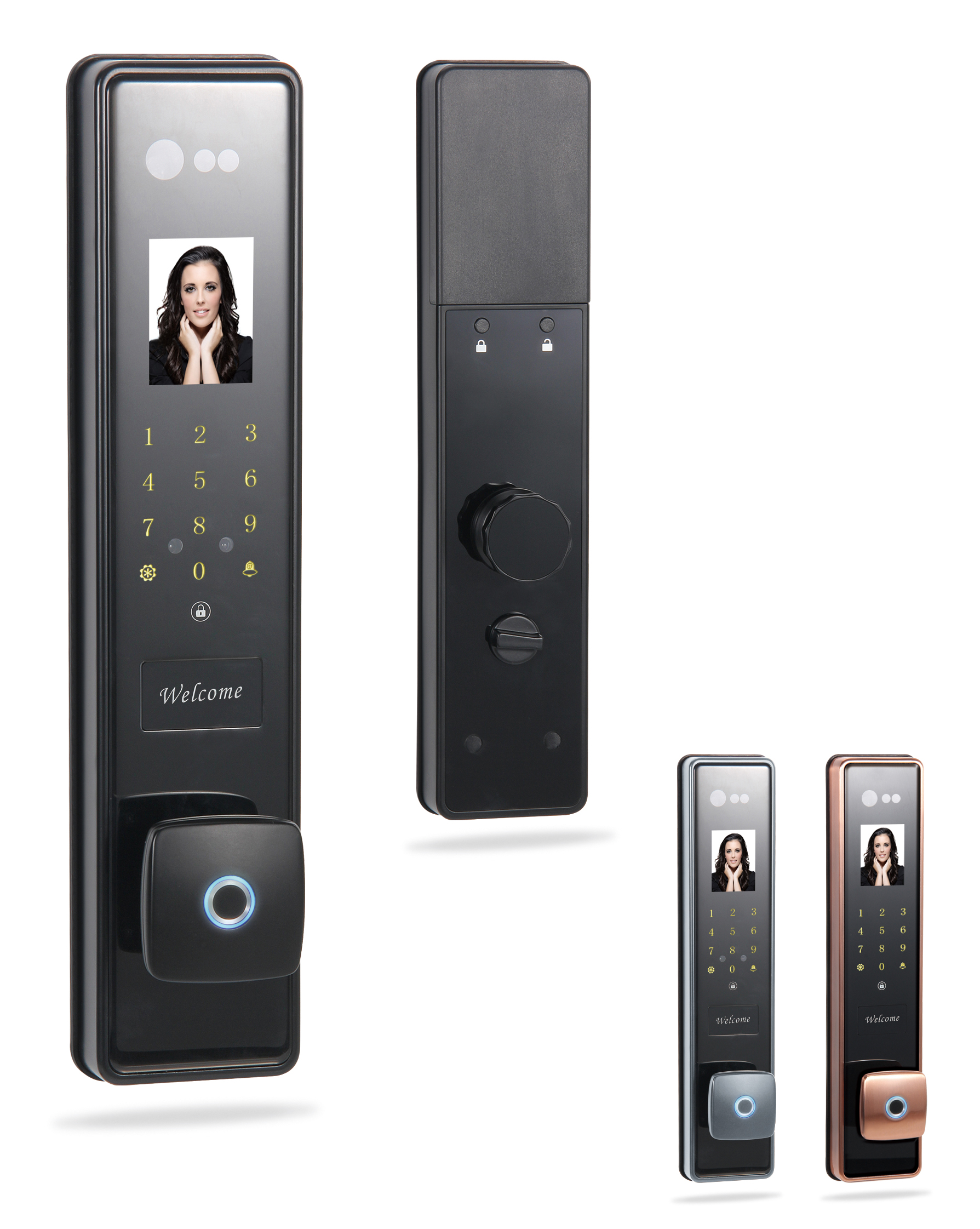 New Biometric Face Recognition RFID Door Lock