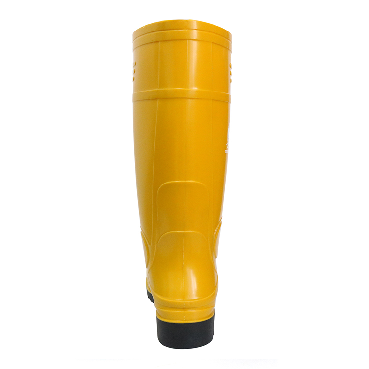 107-YB Waterdichte stalen neus PVC veiligheidsregenrubberen laarzen