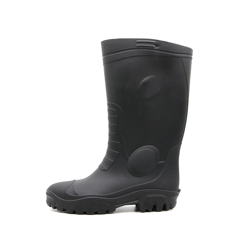 109 antideslizante ácido ácido alcalino resistente al agua impermeable seguridad lluvia botas de lluvia punta de acero medio plato