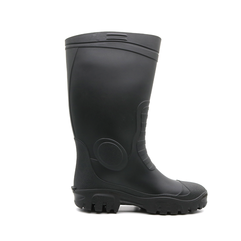 109 antideslizante ácido ácido alcalino resistente al agua impermeable seguridad lluvia botas de lluvia punta de acero medio plato