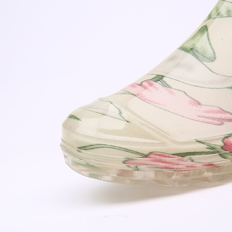 202-3 botas de chuva transparentes para senhora pvc