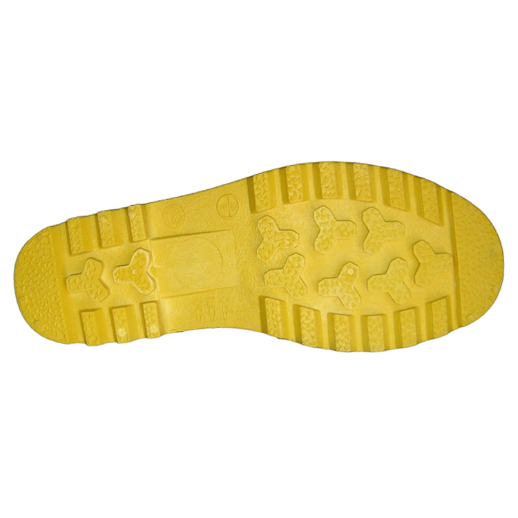 BYS china CE approved steel toe cap pvc safety rain boots