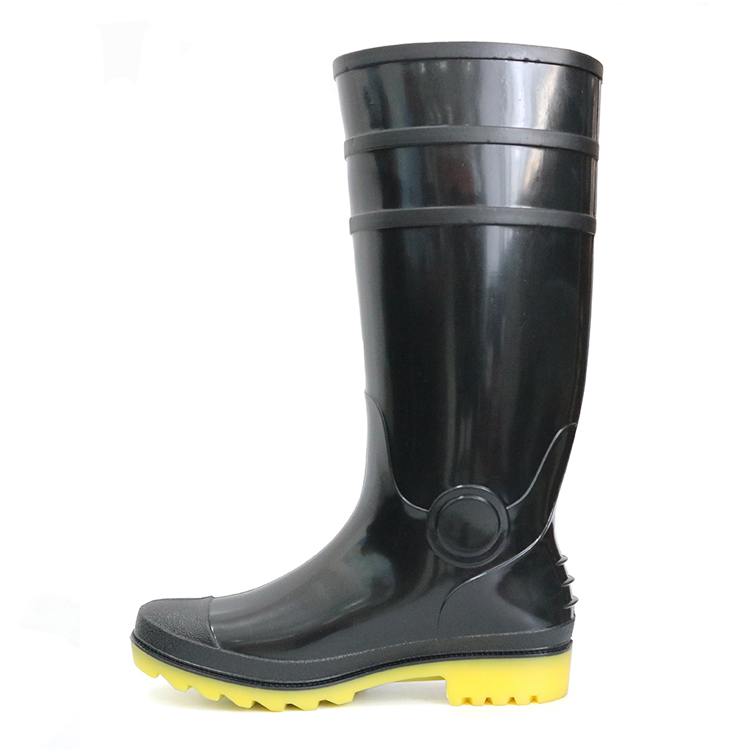 E6BY Botas de lluvia impermeables ligeras de pvc con brillo, no ligeras, impermeables y ligeras