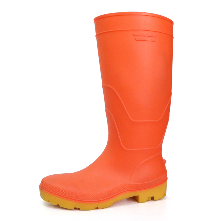 F35RY high cut chemical resistant matte pvc safety rain gumboots