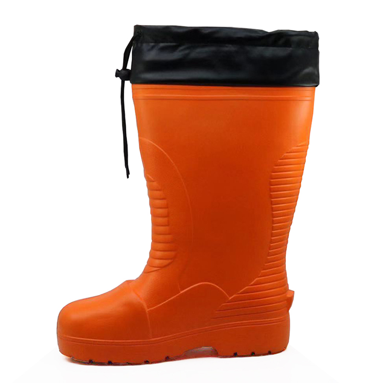 JW-306 Botas de chuva de segurança antiderrapante EVA com biqueira de plástico