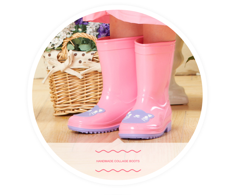 KRB-004 kinderen pvc regenlaarzen