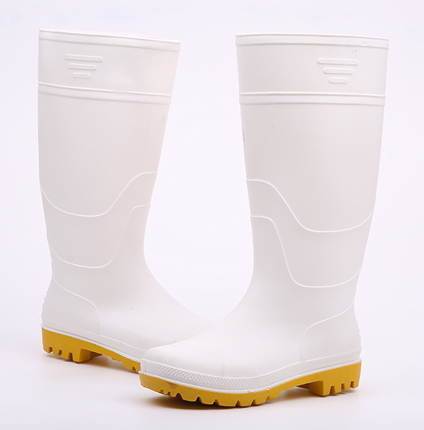 KWYN food industry white pvc rain boots