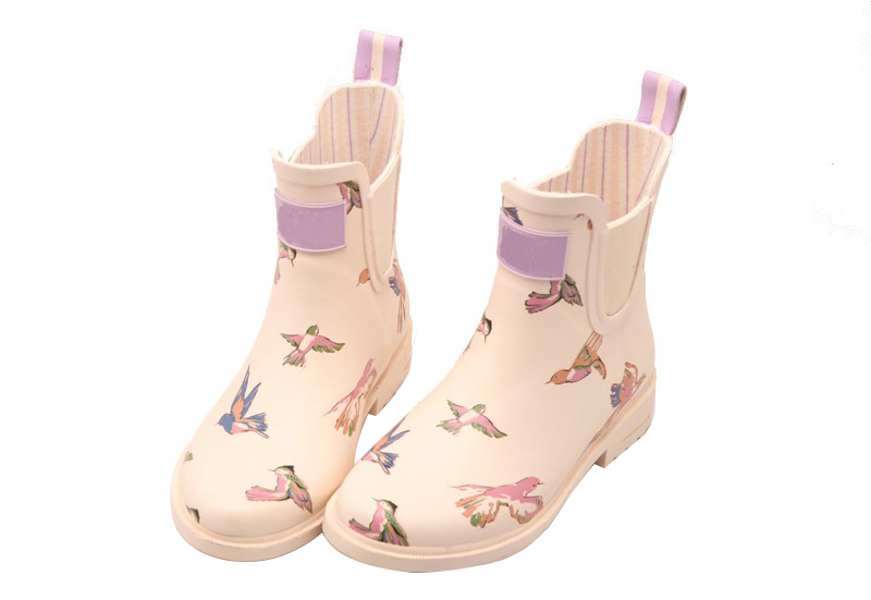 RB-005 Botas de chuva de borracha de estilo único para senhoras