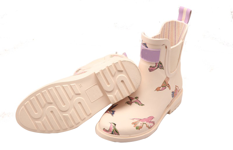 RB-005 Botas de chuva de borracha de estilo único para senhoras