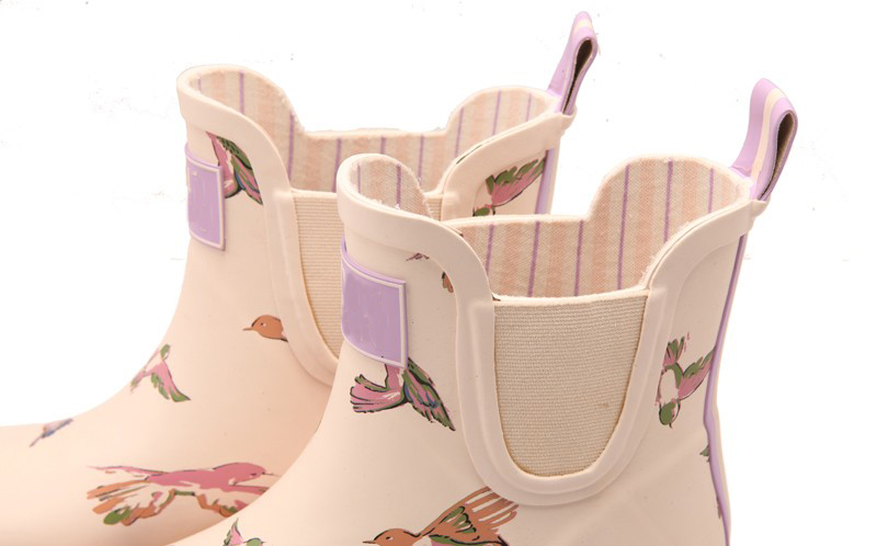RB-005 Botas de chuva de borracha de estilo único para senhoras