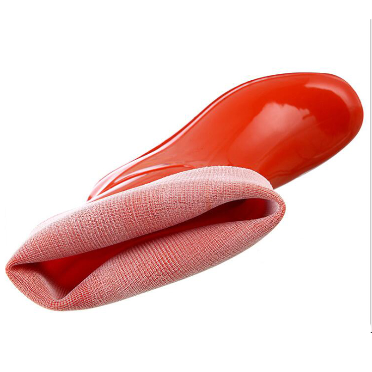 SQ-615 오렌지 비 안전 싼 여성 PVC 장화 작업