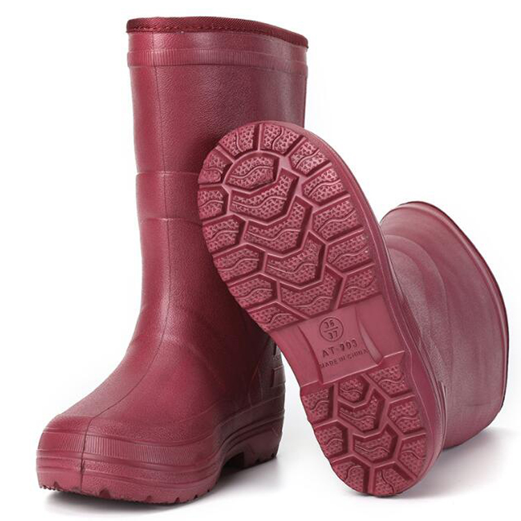 SQ-903 imperméable à l'eau légère garder les bottes de travail EVA chaudes pour les femmes pour l'hiver