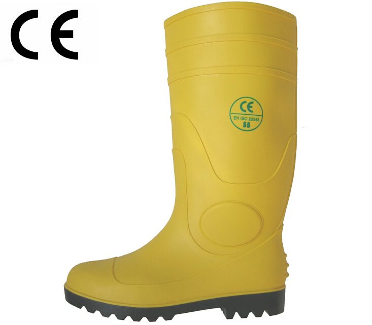 YBS gelb wasserdicht PVC welllington Regen Stiefel