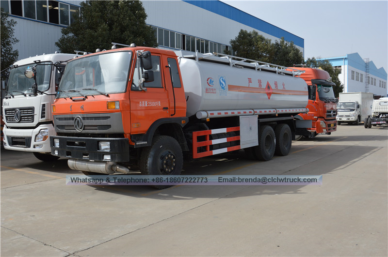 18000L-25000L Dongfeng 6x4 fuel tanker truck