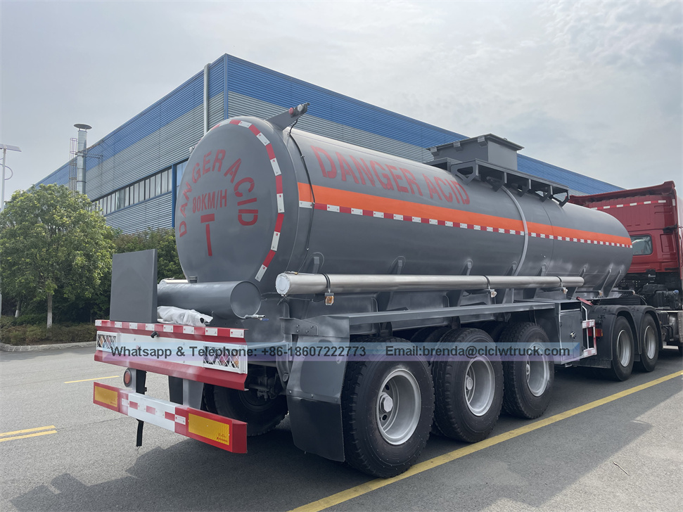 Remolque de tanque de combustible de aluminio de 42000 literas/tres compartimentos Tank de aleación de aleación de aluminio para aceite