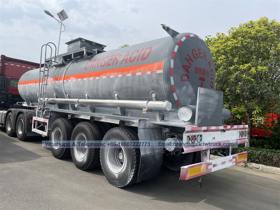 Remolque de tanque de combustible de aluminio de 42000 literas/tres compartimentos Tank de aleación de aleación de aluminio para aceite