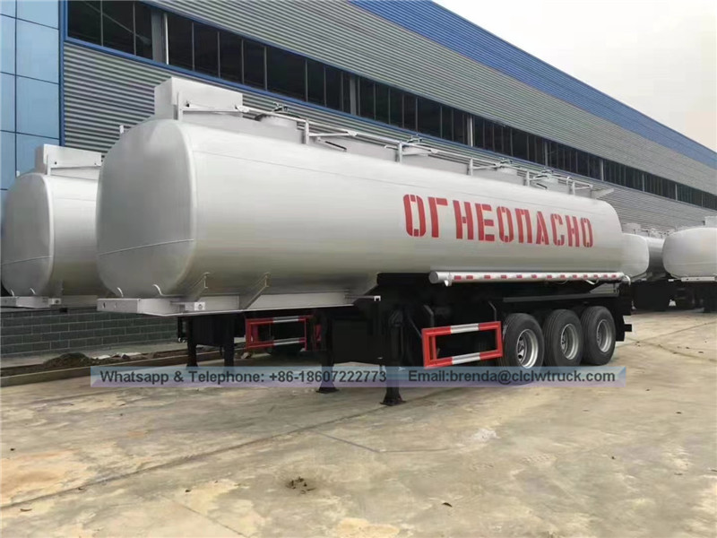 55 CBM Oil Tanker Trailer China Pembekal