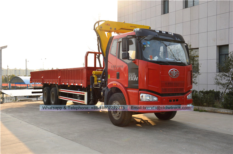 6x4 Faw 12000 кг гидравлический складной грузовик монтируется