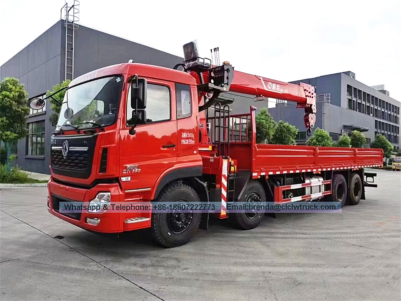 8x4 Dongfeng Kinland 14-16 Ton Boom Truck with Crane