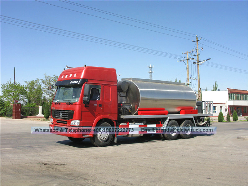 الشركة المصنعة للشاحنات المصنعة للشاحنات الصين ، Howo Asphalt Distribution Truck Morist