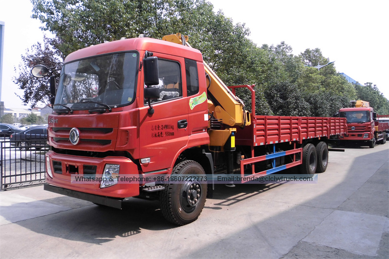 Китай Dongfeng 10-12 тонн гидравлический кран-манипулятор, телескопическая стрела автокрана Поставщик