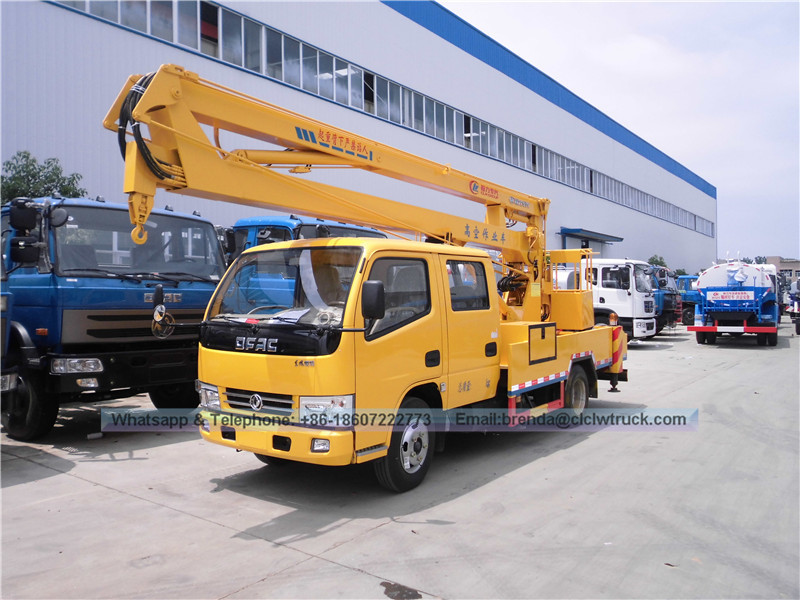 China Dongfeng 12-16 metros a gran altitud de operación de camiones