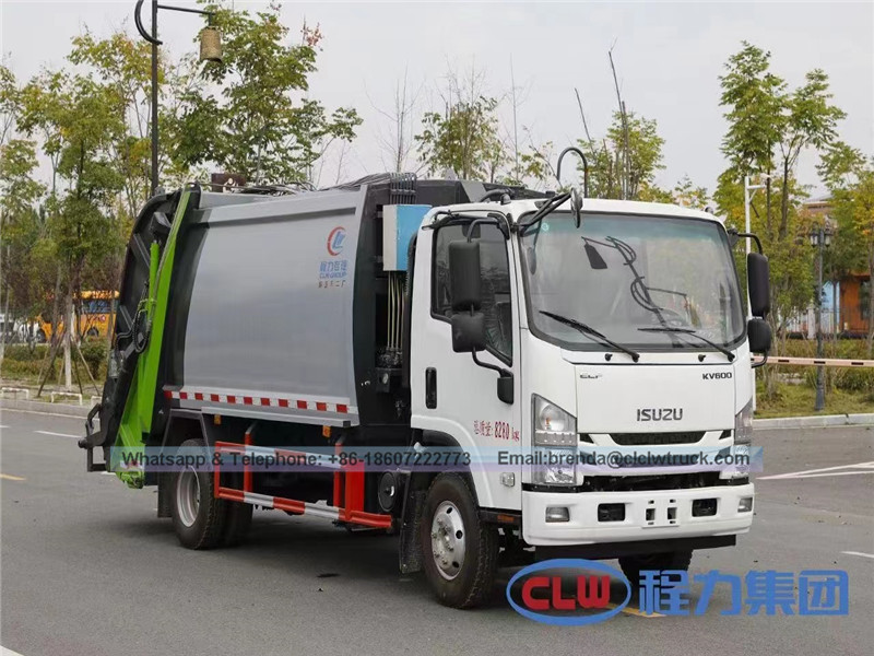 ISUZU 5-8M3 compression garbage truck ,China garbage truck supplier