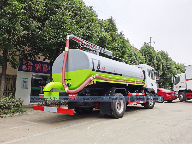 Chinesa Dongfeng Kingrun 10200 Litros 2640 Gallon Fecal Suction Truck
