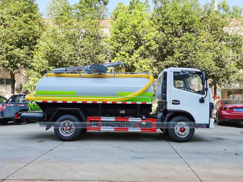 Dongfeng左手驱动器或右手驱动器4x2 4x4 7cbm 7M3 7000L 7000升7000升粪便卡车价格