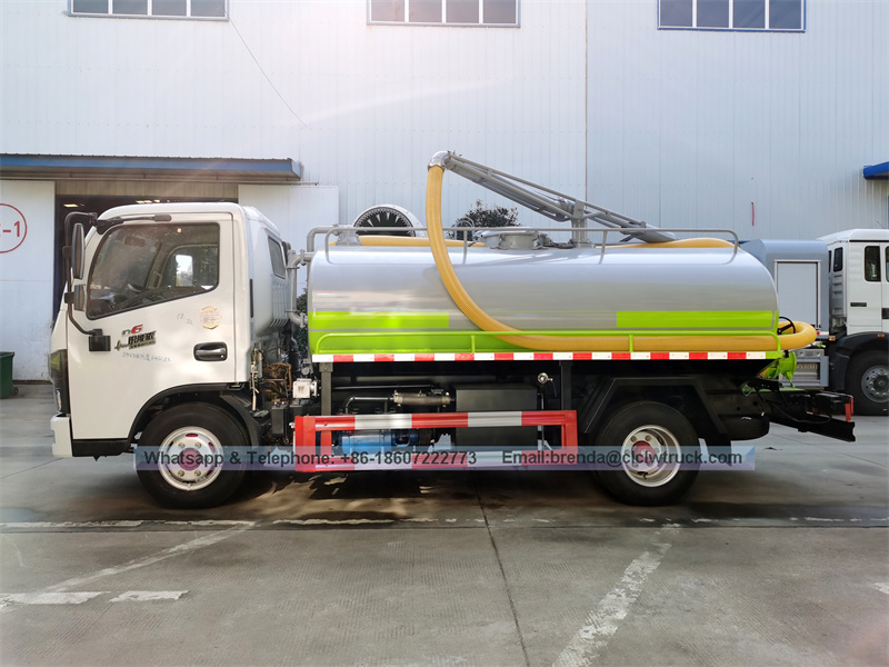 Dongfeng左手驱动器或右手驱动器4x2 4x4 7cbm 7M3 7000L 7000升7000升粪便卡车价格