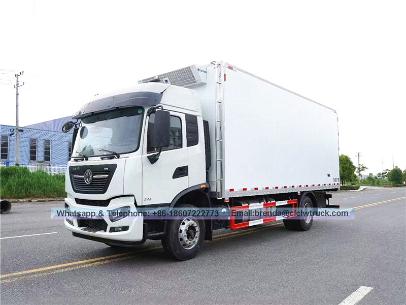 Dongfeng 12-16 Ton Lori Pengangkutan Ikan Beku Dongfeng 12 Ton