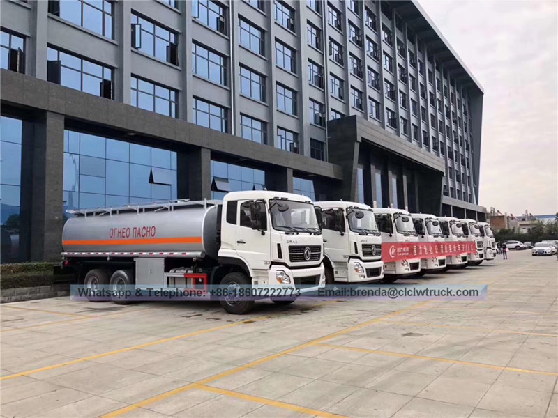 Dongfeng 25000 liter Trak tangki minyak Bowser Bowser