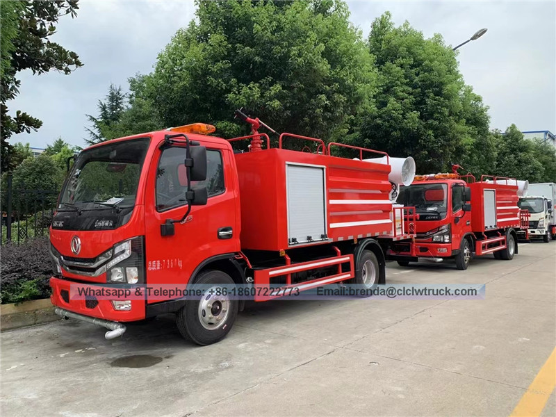 Dongfeng 4000liter Water Tank Fire Truck, 4x2 4CBM Fire Truck Tagagawa ng Tsina