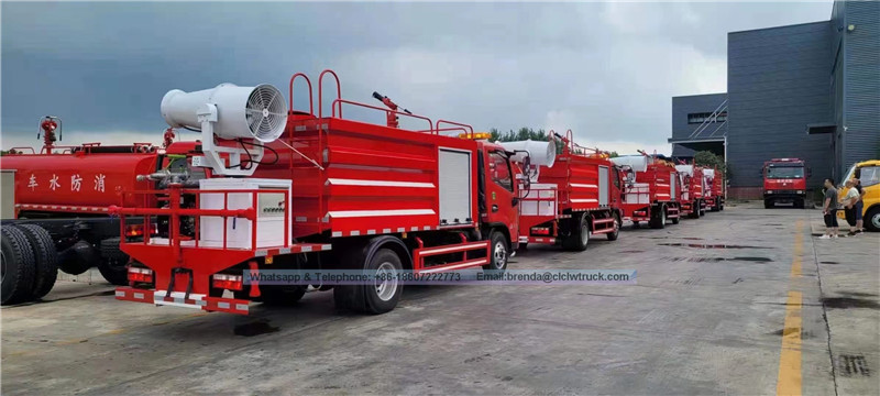 Dongfeng 4000liter Water Tank Fire Truck, 4x2 4CBM Fire Truck Tagagawa ng Tsina