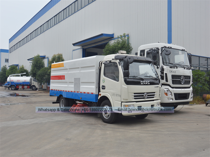 Cheap 4x2 road sweeper truck, road sweeper vehicles for sale