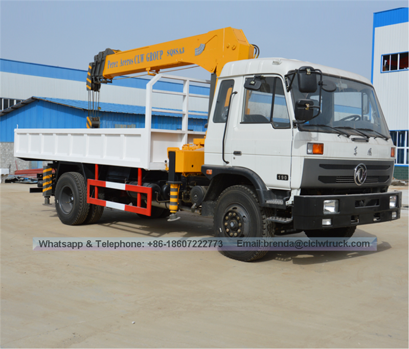 Dongfeng 8 Ton телескопическая стрела автокрана